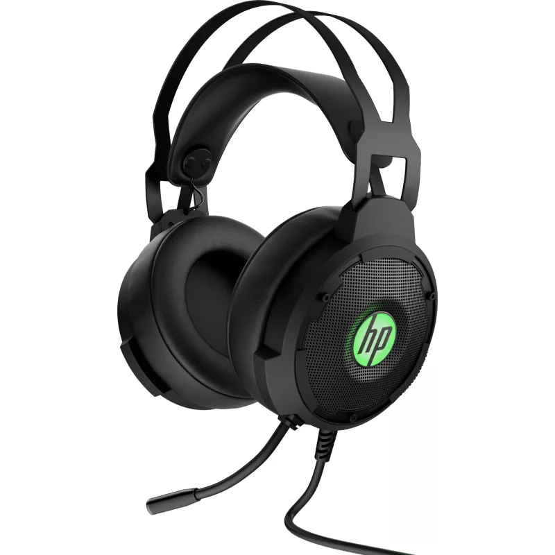 HP Pavilion Gaming Headset 600, ενσύρματο, gaming, 360 g, headset, μαύρο, πράσινο