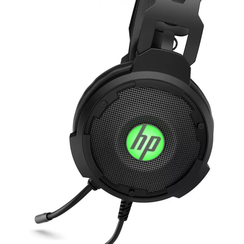 HP Pavilion Gaming Headset 600, ενσύρματο, gaming, 360 g, headset, μαύρο, πράσινο