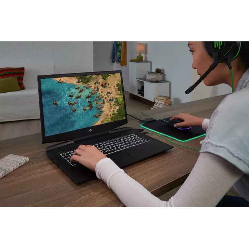 HP Pavilion Gaming Headset 600, ενσύρματο, gaming, 360 g, headset, μαύρο, πράσινο