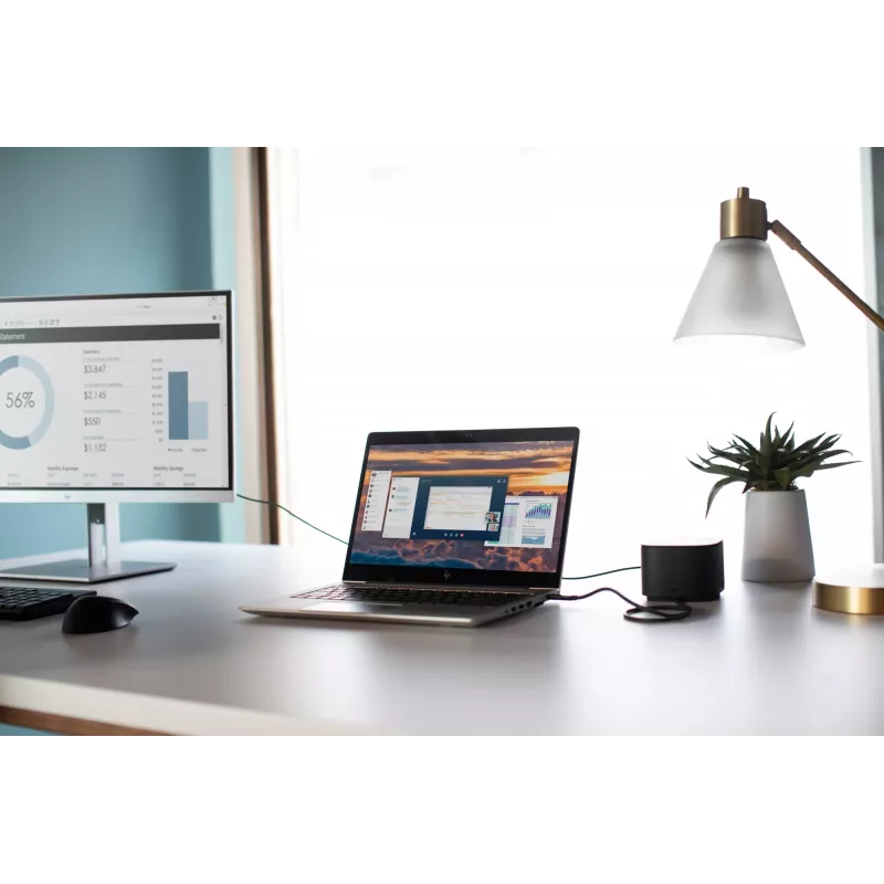HP Thunderbolt Dock G2 με καλώδιο combo, ενσύρματο, Thunderbolt, μαύρο, Kensington, Κίνα, HP