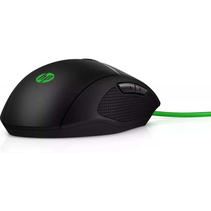 HP Pavilion Gaming ποντίκι 300, αμφιδέξιο, οπτικό, USB Type A, 5000 dpi, μαύρο, πράσινο