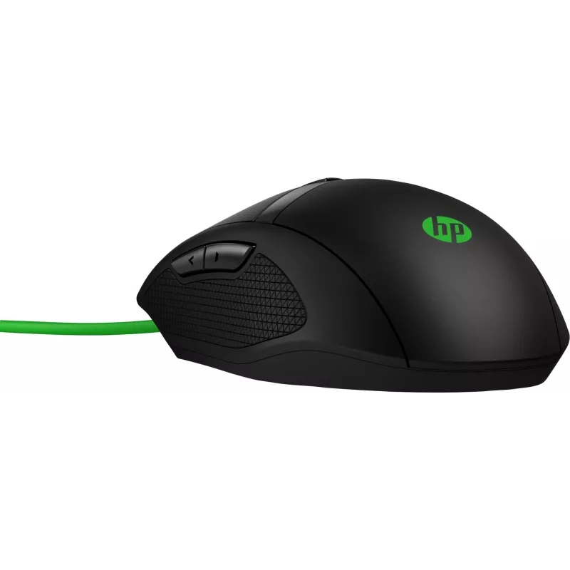 HP Pavilion Gaming ποντίκι 300, αμφιδέξιο, οπτικό, USB Type A, 5000 dpi, μαύρο, πράσινο
