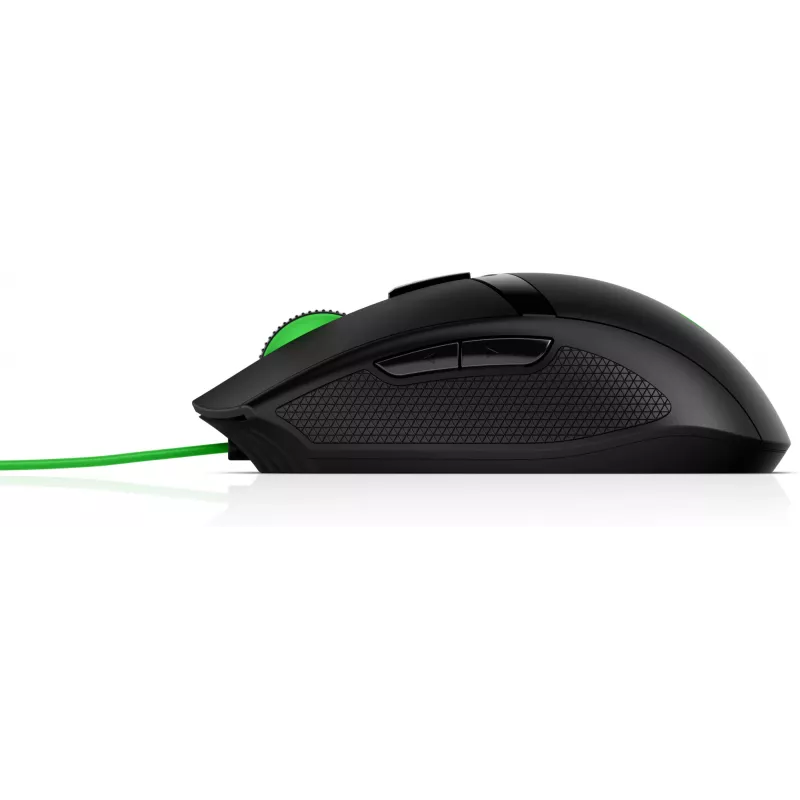 HP Pavilion Gaming ποντίκι 300, αμφιδέξιο, οπτικό, USB Type A, 5000 dpi, μαύρο, πράσινο