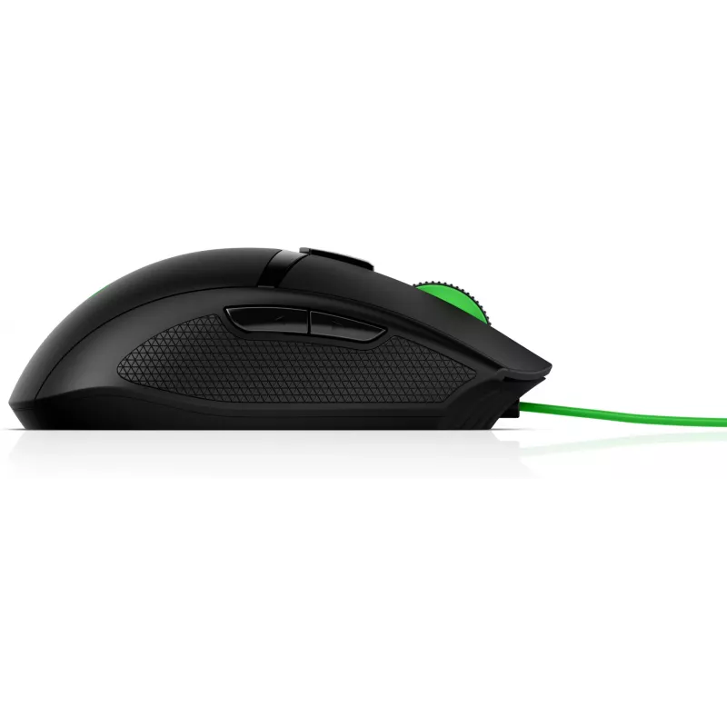 HP Pavilion Gaming ποντίκι 300, αμφιδέξιο, οπτικό, USB Type A, 5000 dpi, μαύρο, πράσινο