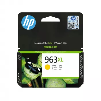 HP 963XL High Yield κίτρινη Original μελανοταινία, κίτρινο, 1 τεμ., 1600 σελίδες