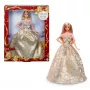 Barbie Signature 2025 Holiday Fashion κούκλα, εποχιακή συλλεκτική κούκλα, ξανθιά με ασημί και χρυσό φόρεμα