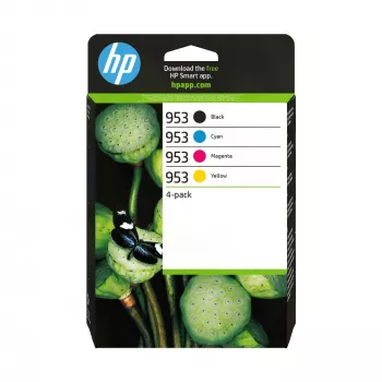 HP 953 συσκευασία 4 τεμ. μαύρο/cyan/magenta/κίτρινο Original μελανοδοχεία