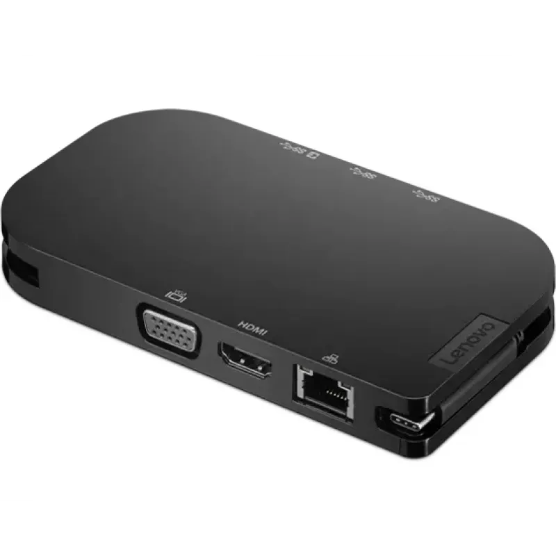 Lenovo 4X91H02421 Hub Διεπαφής USB Type-C 5000 Mbit/s Μαύρο