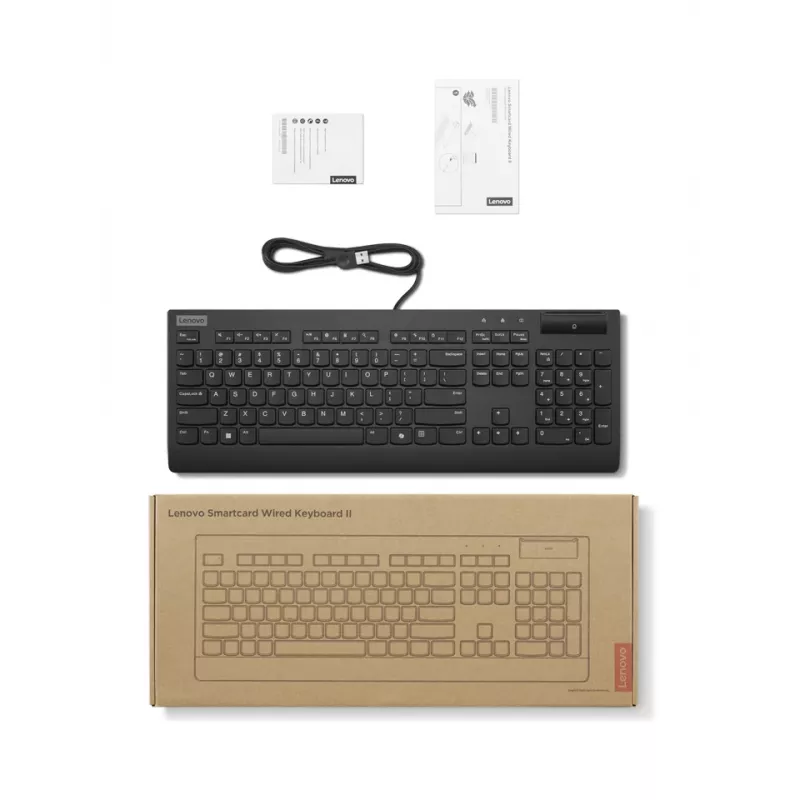 Lenovo 4Y41R64709 Πληκτρολόγιο Γραφείου/Σπιτιού USB Γαλλικό, Γερμανικό Μαύρο