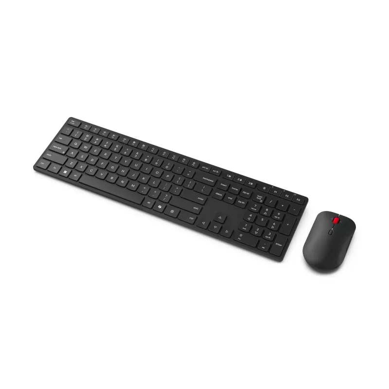 Lenovo 4X31S04814 Πληκτρολόγιο και Ποντίκι σε Συσκευασία Γραφείου RF Wireless + Bluetooth Βελγικό Μαύρο