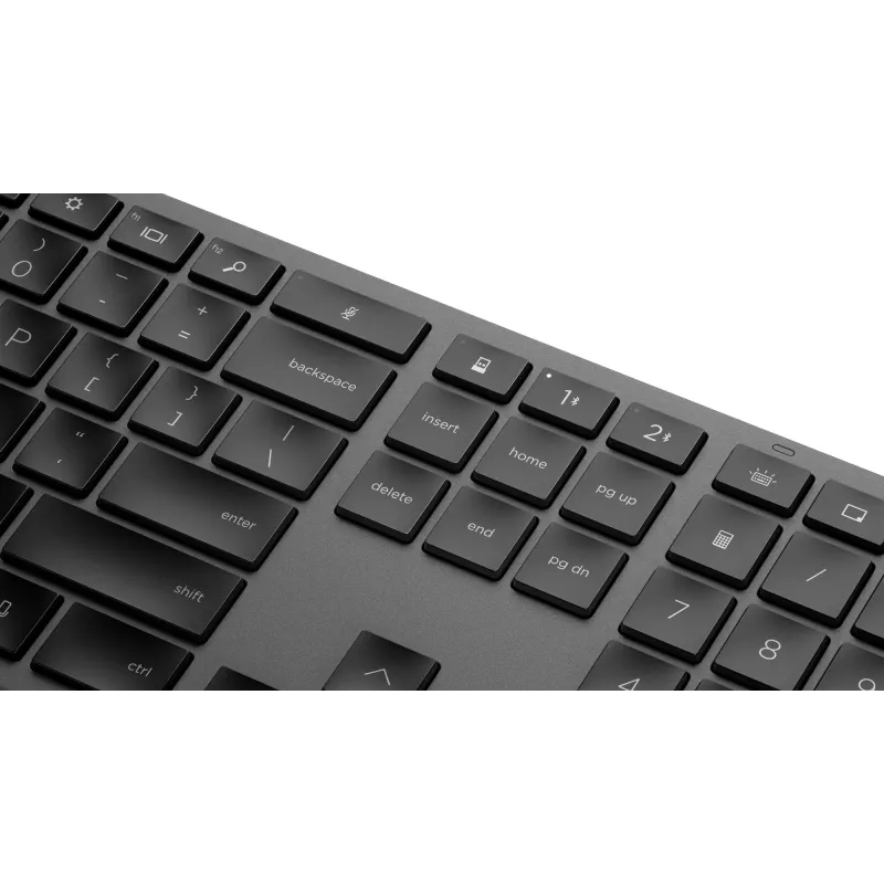 HP 975 Dual-Mode Ασύρματο Πληκτρολόγιο Full-Size RF Wireless Bluetooth Μαύρο