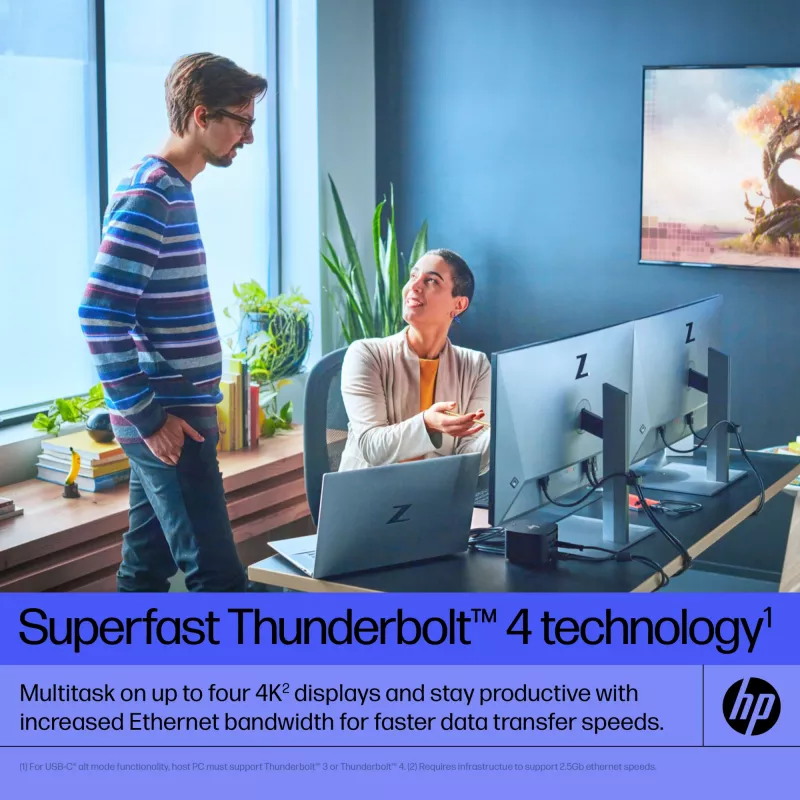 HP Thunderbolt Dock 280W G4 Ενσύρματο Docking Station Thunderbolt 4 Μαύρο