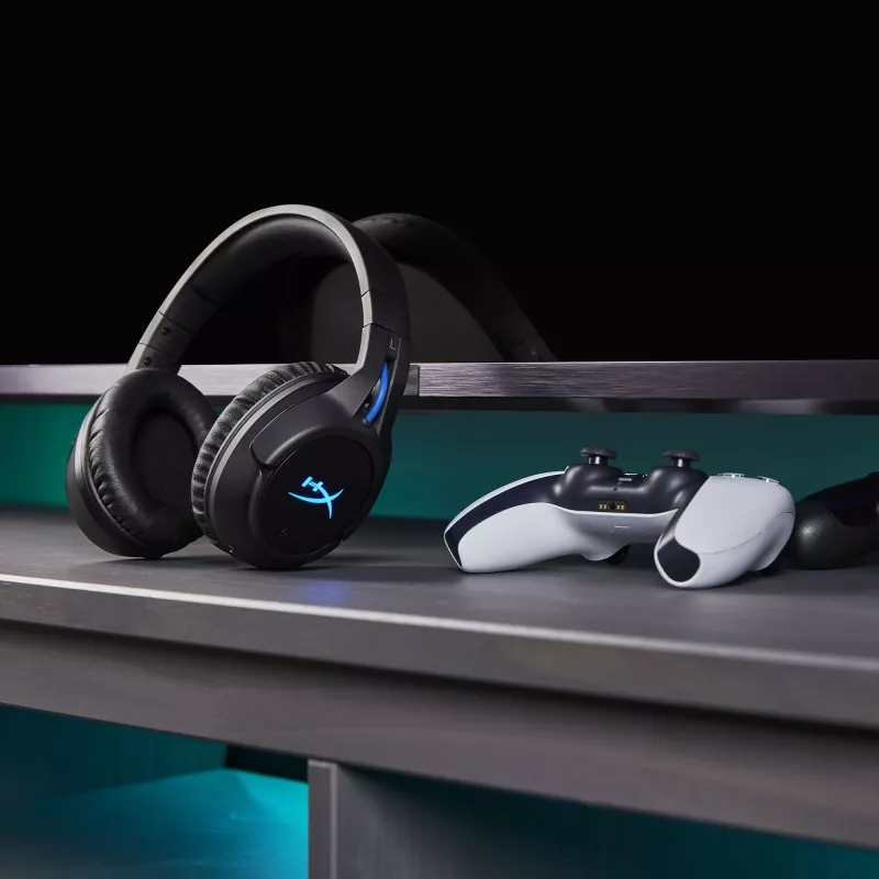 HyperX Cloud Flight - Ασύρματο Headset Gaming (Μαύρο-Μπλε) - PS5-PS4