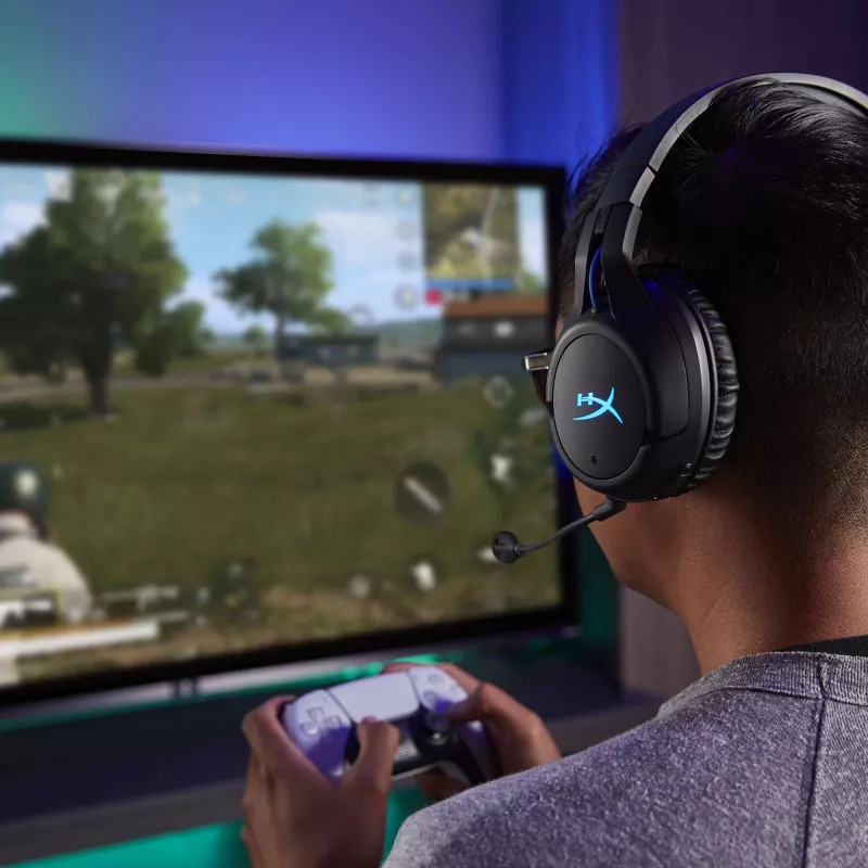 HyperX Cloud Flight - Ασύρματο Headset Gaming (Μαύρο-Μπλε) - PS5-PS4