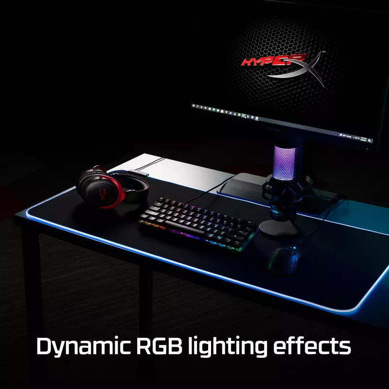 HyperX Pulsefire Mat - RGB Gaming mouse pad - Ύφασμα (XL)
