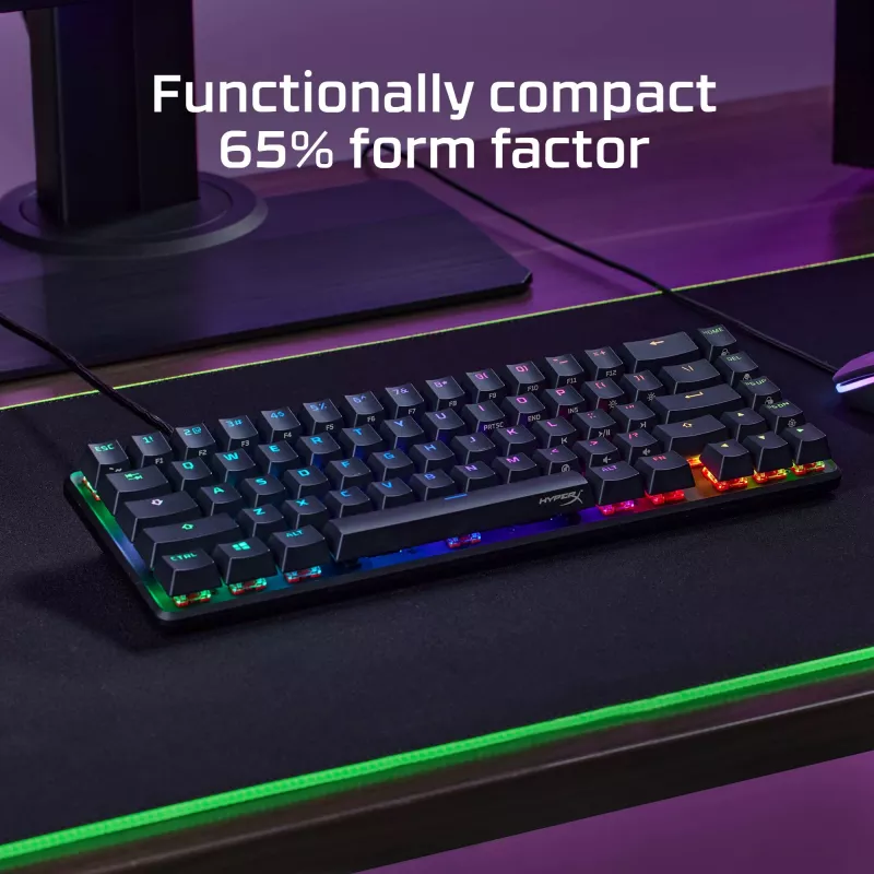 HyperX Alloy Origins 65 – Μηχανικό Gaming πληκτρολόγιο – HX Aqua (US-Layout)