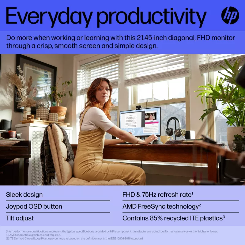 Οθόνη HP V22v G5 54,5 cm (21,4 inch) Full HD 1920 x 1080