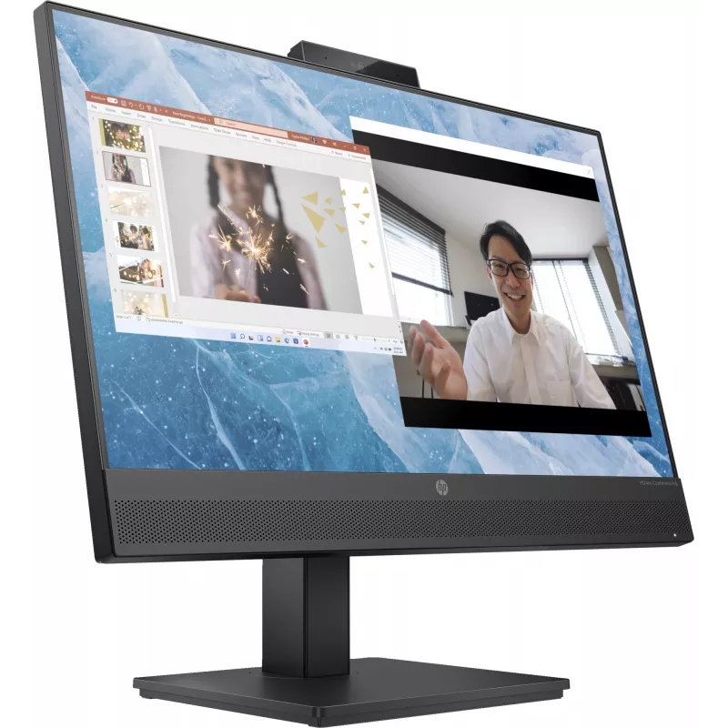 Οθόνη HP M24m Conferencing, 60,5 cm (23,8 inch), 1920 x 1080 Pixel, Full HD, LED, 5 ms, μαύρο