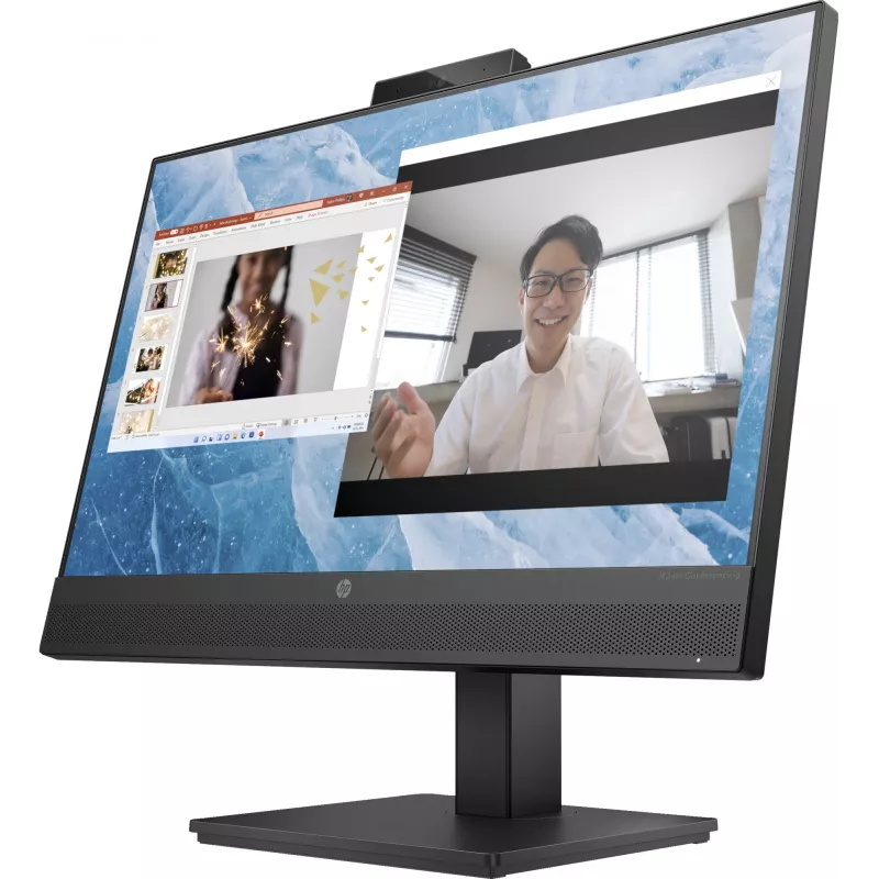 Οθόνη HP M24m Conferencing, 60,5 cm (23,8 inch), 1920 x 1080 Pixel, Full HD, LED, 5 ms, μαύρο
