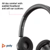 HP Poly Poly Blackwire 3320 USB-A Headset, Ενσύρματο, Γραφείο/Call center, 130 g, Headset, μαύρο