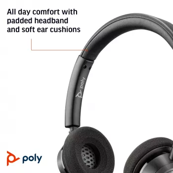 HP Poly Poly Blackwire 3320 USB-A Headset, Ενσύρματο, Γραφείο/Call center, 130 g, Headset, μαύρο