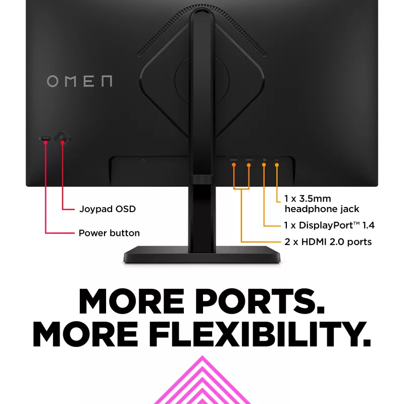 OMEN by HP 60,5 cm (23,8″) FHD 165Hz Οθόνη Gaming – OMEN 24