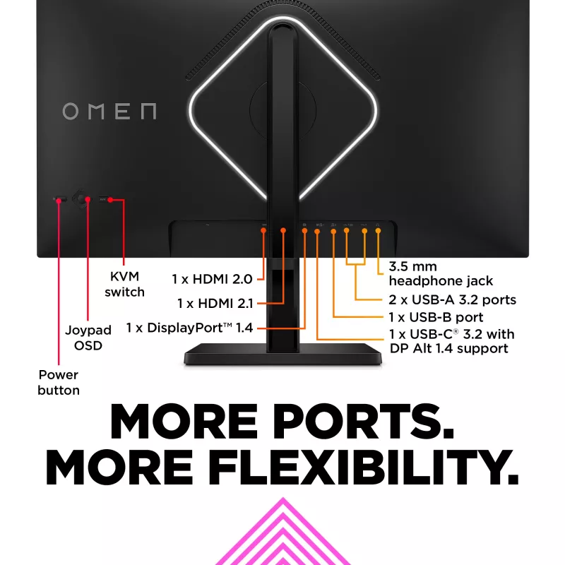 OMEN by HP 27 ιντσών UHD 144Hz Οθόνη Gaming – OMEN 27k
