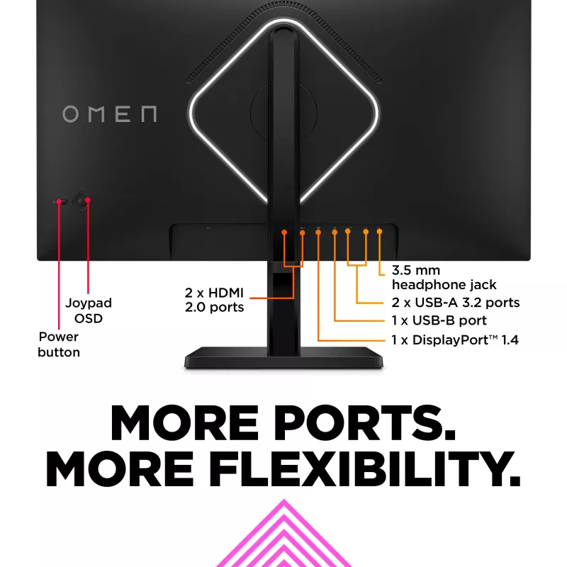 OMEN by HP 27 ιντσών QHD 240Hz Οθόνη Gaming – OMEN 27qs