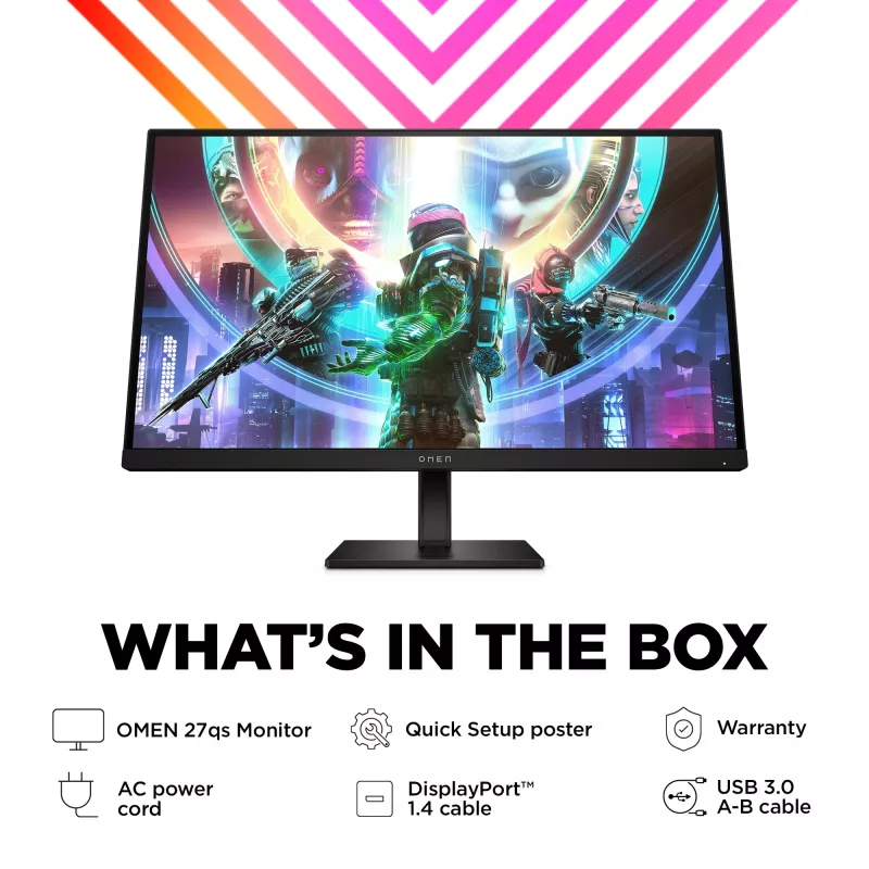 OMEN by HP 27 ιντσών QHD 240Hz Οθόνη Gaming – OMEN 27qs