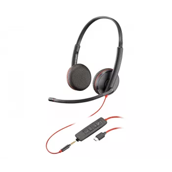 Ακουστικό POLY Blackwire C3225 Στερεοφωνικό USB-C Ενσύρματο Γραφείου Call Center