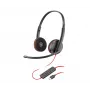 Ακουστικό POLY Blackwire C3220 Στερεοφωνικό USB-C με θήκη μεταφοράς