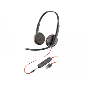 Ακουστικό POLY Blackwire 3225 Στερεοφωνικό USB-A Ενσύρματο Ακουστικό Γραφείου και Call Center