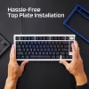 Μηχανική επάνω πλάκα πληκτρολογίου Kingston HyperX Alloy Rise 85U09AA Λευκό
