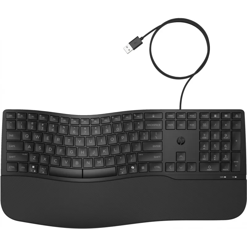 Ενσύρματο Πληκτρολόγιο Full-Size HP 485 Comfort με θύρα USB και 23 προγραμματιζόμενα πλήκτρα