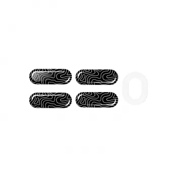 Πέλματα ποντικιού HP HyperX Glass Skates, PTFE σε σκληρυμένο γυαλί, 7,7×21,2×0,8 mm, λευκό (ζεύγος)