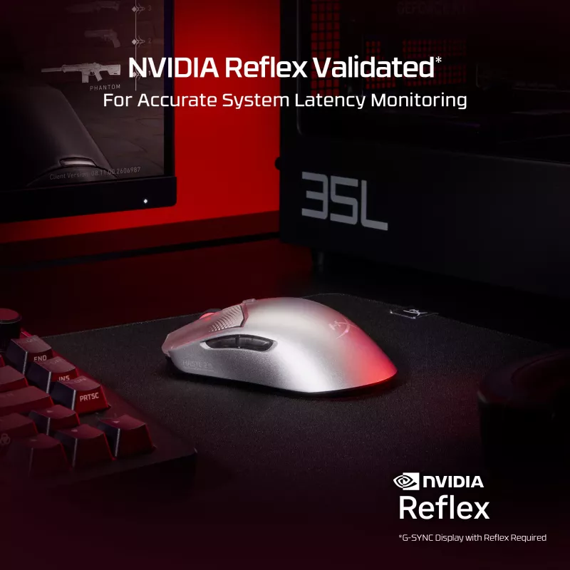 HyperX Pulsefire Haste 2 S Silver Ασύρματο ποντίκι gaming