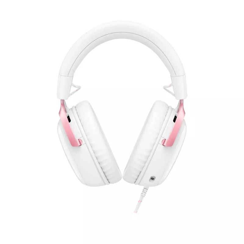 HyperX Cloud III - Headset gaming (λευκό/ροζ)