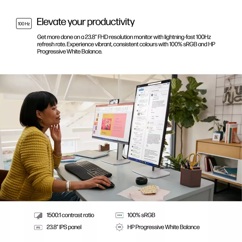 HP Series 5 Pro 60,5 cm (23,8 inch) FHD Οθόνη χωρίς βάση – 524pf