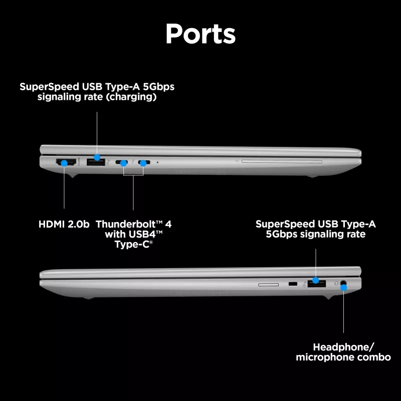Mobile Workstation HP ZBook Firefly G11 14 inch Intel Core Ultra 7 155U 32GB RAM 1TB SSD Intel Graphics Windows 11 Pro