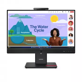 Οθόνη Lenovo ThinkVision T24D-4v, 60,5 cm (23,8 inch), 1920 x 1080 Pixel, Full HD, LED, 6 ms, μαύρο