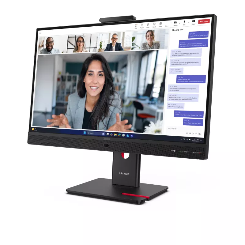 Οθόνη Lenovo ThinkVision T24-4v, 60,5 cm (23,8 inch), 1920 x 1080 Pixel, Full HD, LED, 6 ms, μαύρο