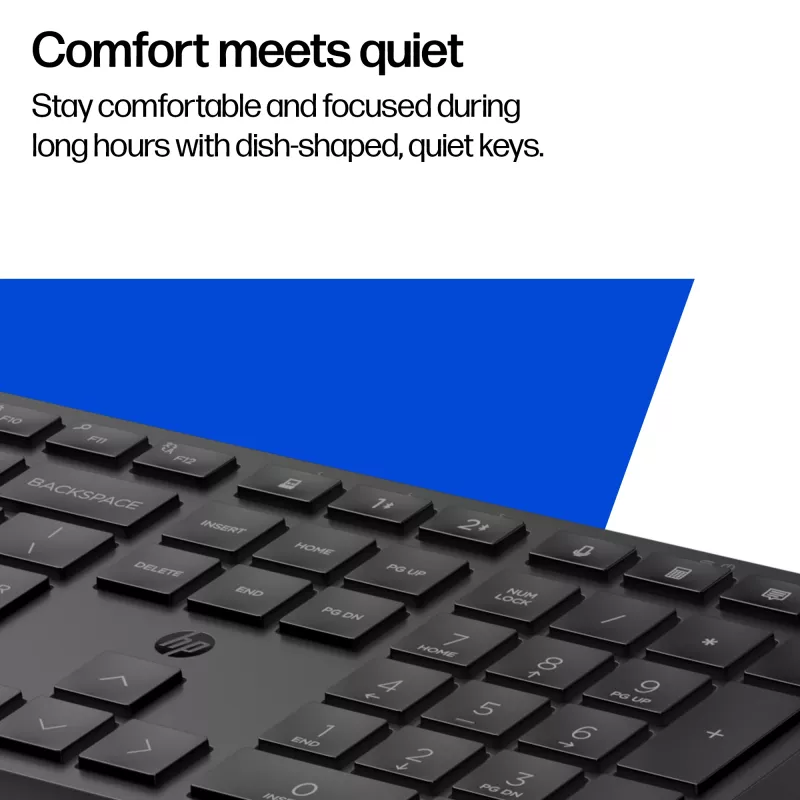 HP 495K Multi-Device Dual-Mode Πληκτρολόγιο, Full-Size (100%), ασύρματο, USB + Bluetooth, μαύρο