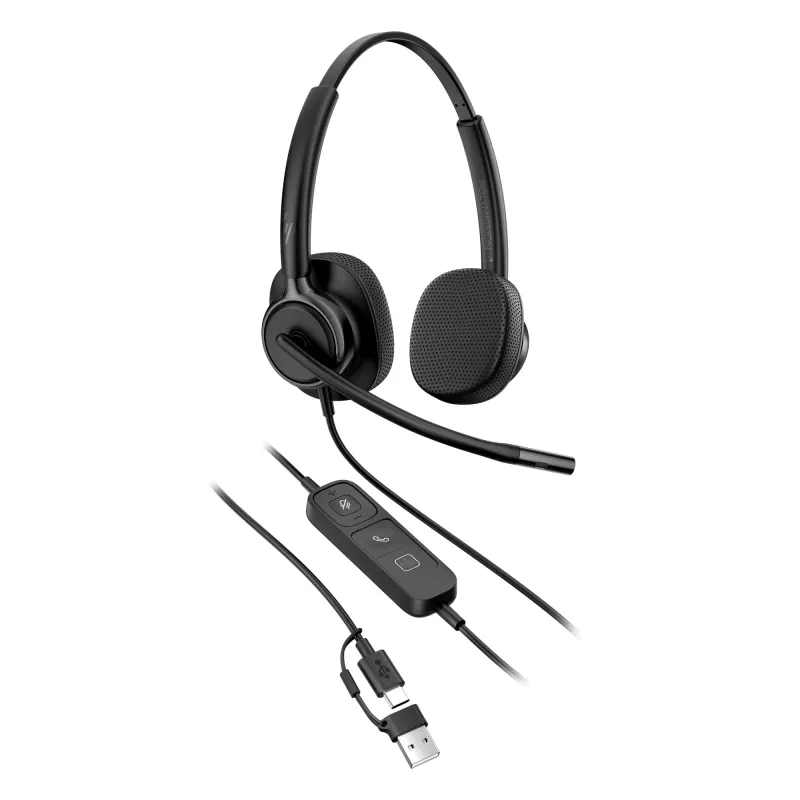 HP Poly Mission 415 Μονοφωνικό Ενσύρματο USB Headset (Bulk), 99 g, μαύρο