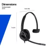 Ενσύρματο Στερεοφωνικό Headset HP POLY Mission 425 Classic, σύνδεση USB, 126 g