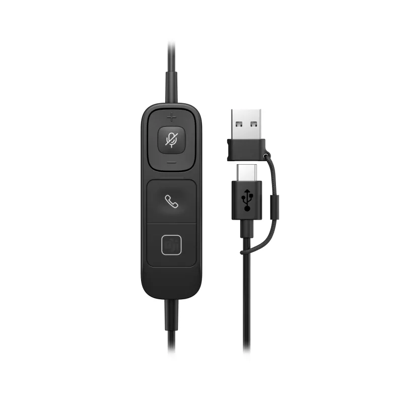 HP Poly Mission 615 Μονοφωνικό Ενσύρματο USB Headset, 117,5 g, μαύρο
