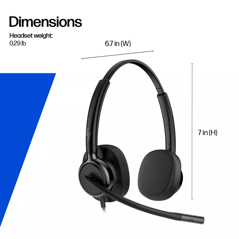 HP Poly Mission 425 Stereo USB Ακουστικά με καλώδιο