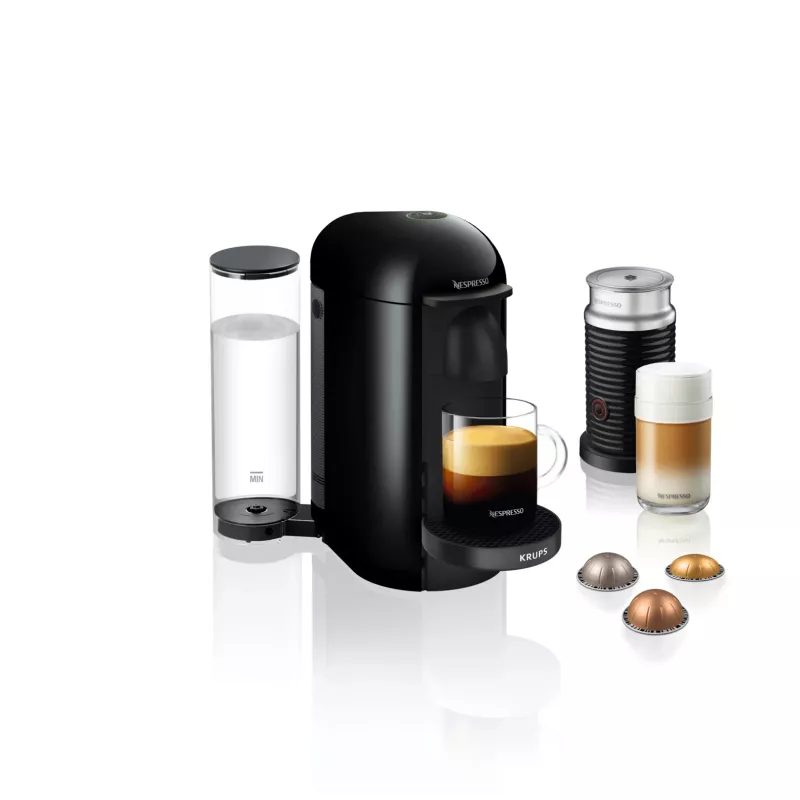 Μηχανή espresso και καφέ με κάψουλες KRUPS Nespresso Vertuo XN903810 μαύρο