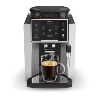 Μηχανή espresso KRUPS Sensation EA910E — αυτόματη, δοχείο νερού 1,7 l, ενσωματωμένος μύλος, 2 έξοδοι, 1450 W