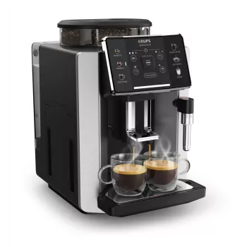 Μηχανή espresso KRUPS Sensation EA910E — αυτόματη, δοχείο νερού 1,7 l, ενσωματωμένος μύλος, 2 έξοδοι, 1450 W