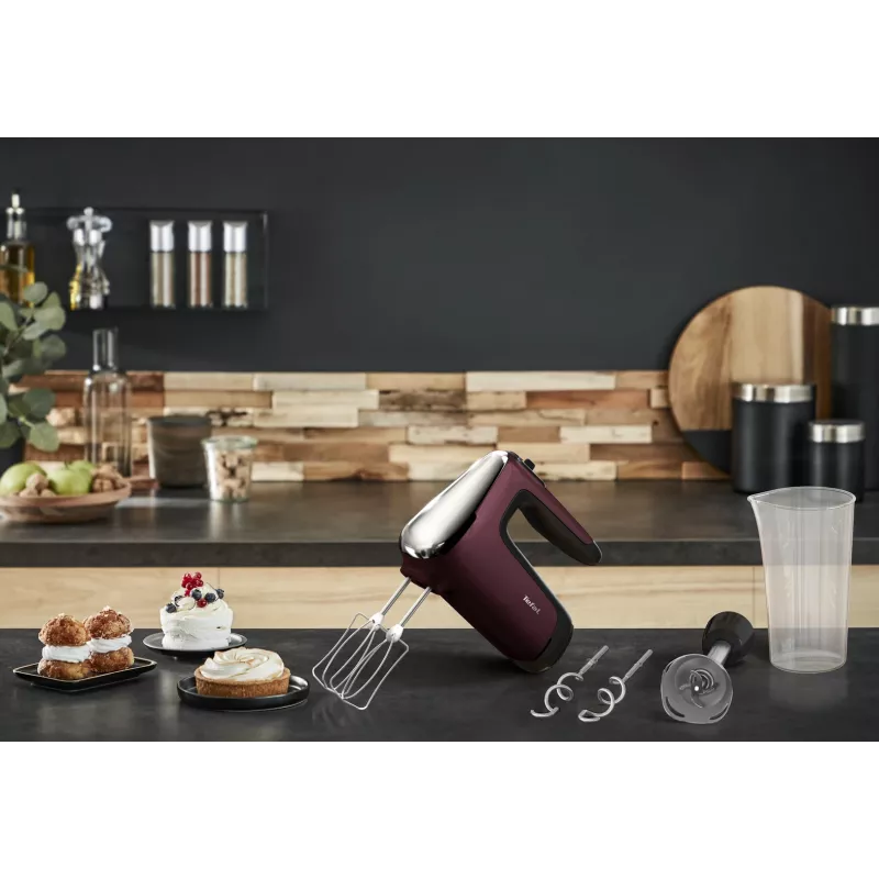 Tefal Powermix Silence HT6525 Μίξερ χειρός 600 W Κόκκινο